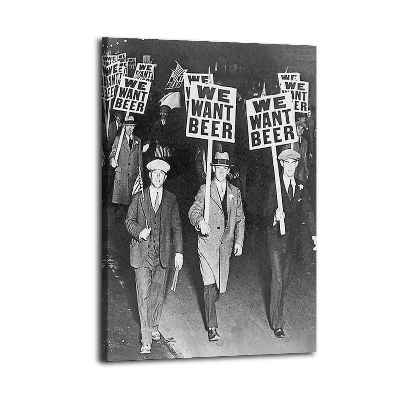 Vintage Prohibition Beer Poster| Bedroom Art | Bathroom Art | Trendy Wall Art | Funky Wall Art | Artistic Decoration