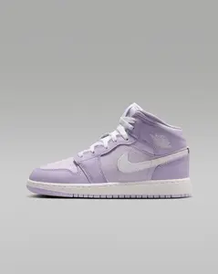 GS/Women's Air Jordan 1 Mid "Barely Grape"DQ8423-502 Fashion Athletic Sneaker Spring Shoes