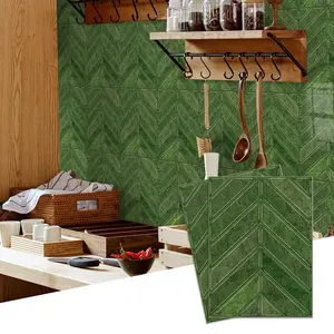 10/20pcs self-adhesive 3D wall sticker, texture grid design vinyl strip, living room easy to clean square pattern indoor wallpaper thickened PVC furniture decoration paper, straight line pattern matching, suitable for all spaces