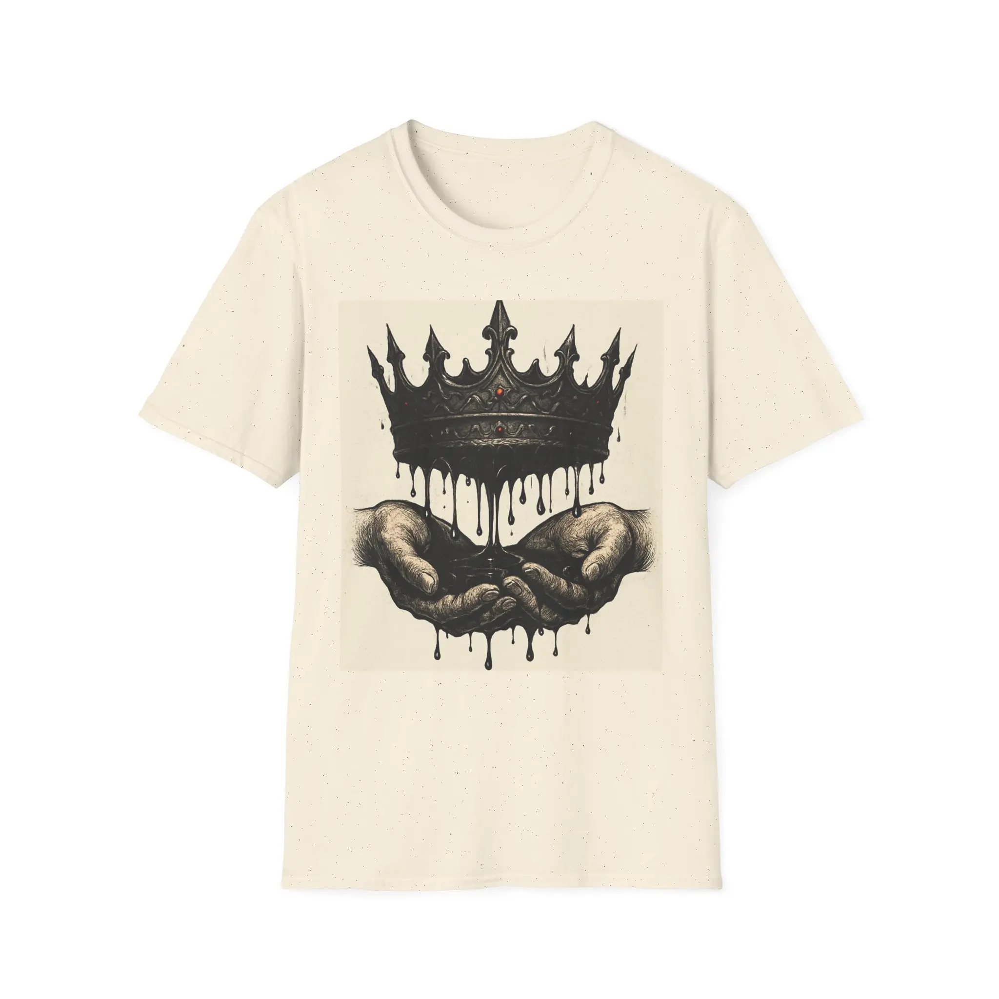 Dripping Crown T-Shirt, King Crown Tee, Queen Crown Shirt, Royal Drip Top, Regal Unisex Shirt