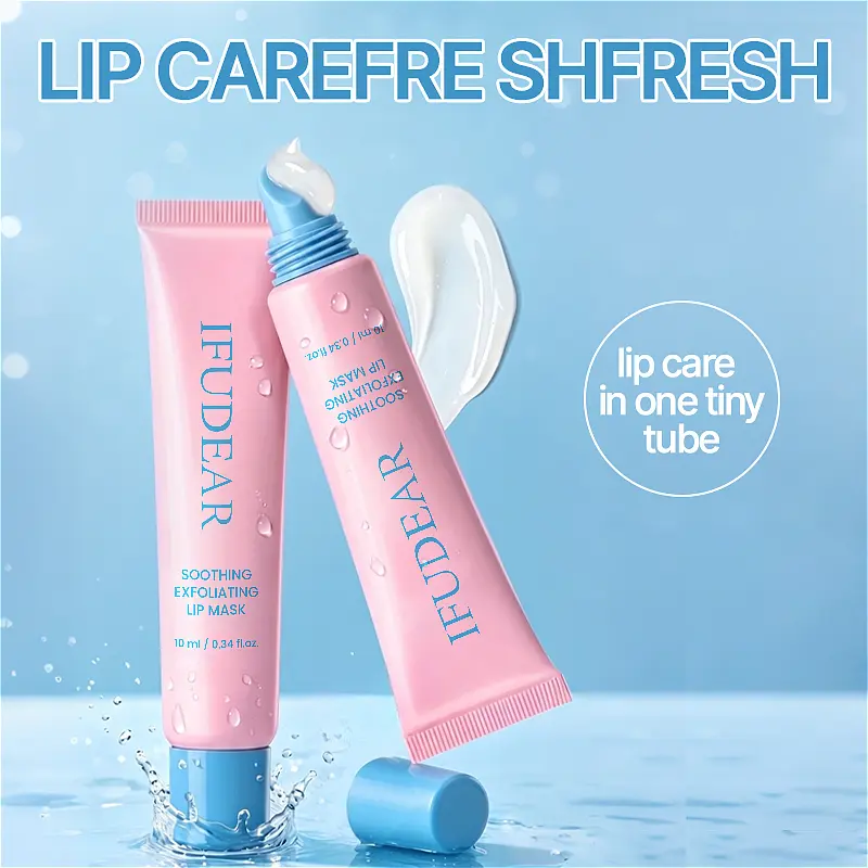 IFUDEAR Peel Off Lip Mask Exfoliating Scrub for Smooth Lips Hydrating Lip Prep Before Lipstick 10ml