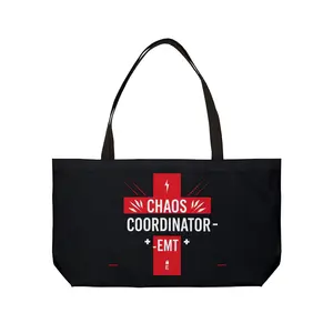 Chaos Coordinator EMT Weekender Tote Bag, Perfect Gift for EMTs, Nurses, Medical Staff, Hospital Swag, Weekend Getaway