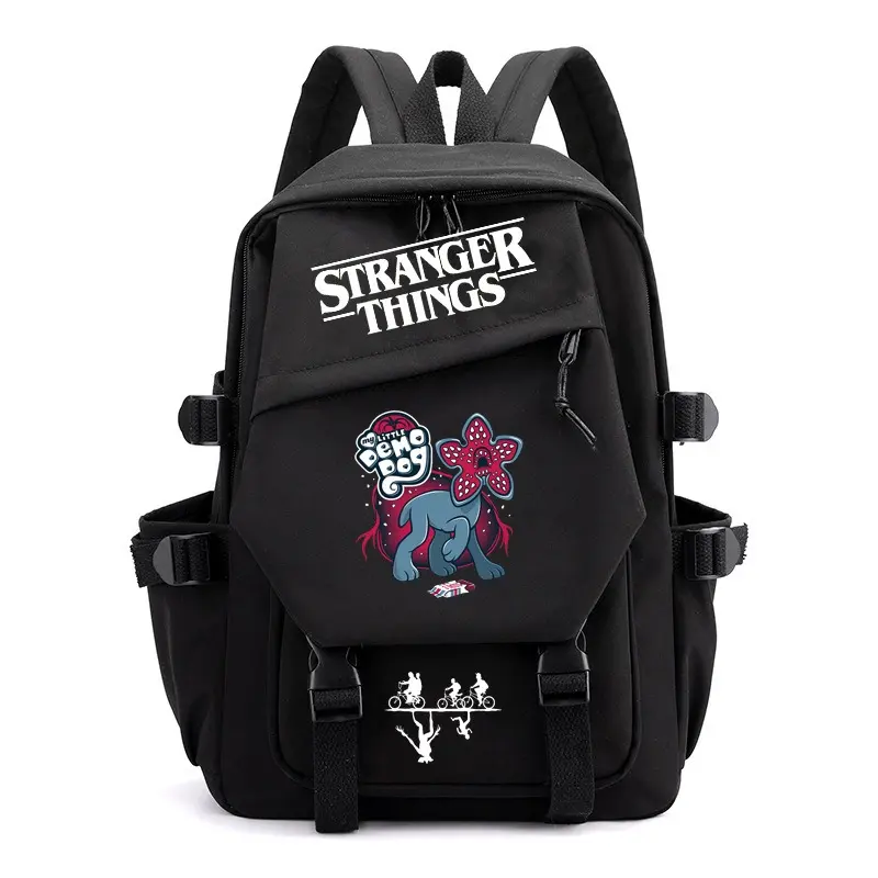 Stranger Things School Backpack, Graphic Print Student Laptop Backpack, Large Capacity Casual Bookbag, Travel Daypack for Elementary Middle High School & College
