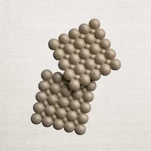 Casa Refined Set of 2 Bubble Cement Coasters, handmade in WA state