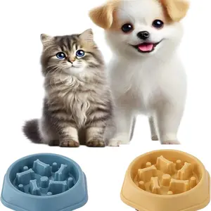 Slow Feeding Dog Bowl Anti-Choking Slow Feeding Pet Puzzle Bowl Interactive Anti-Gastric Dilatation Dog Food Bowl Non-Slip Design Ideal for Small to Medium Dogs to Lick Treats