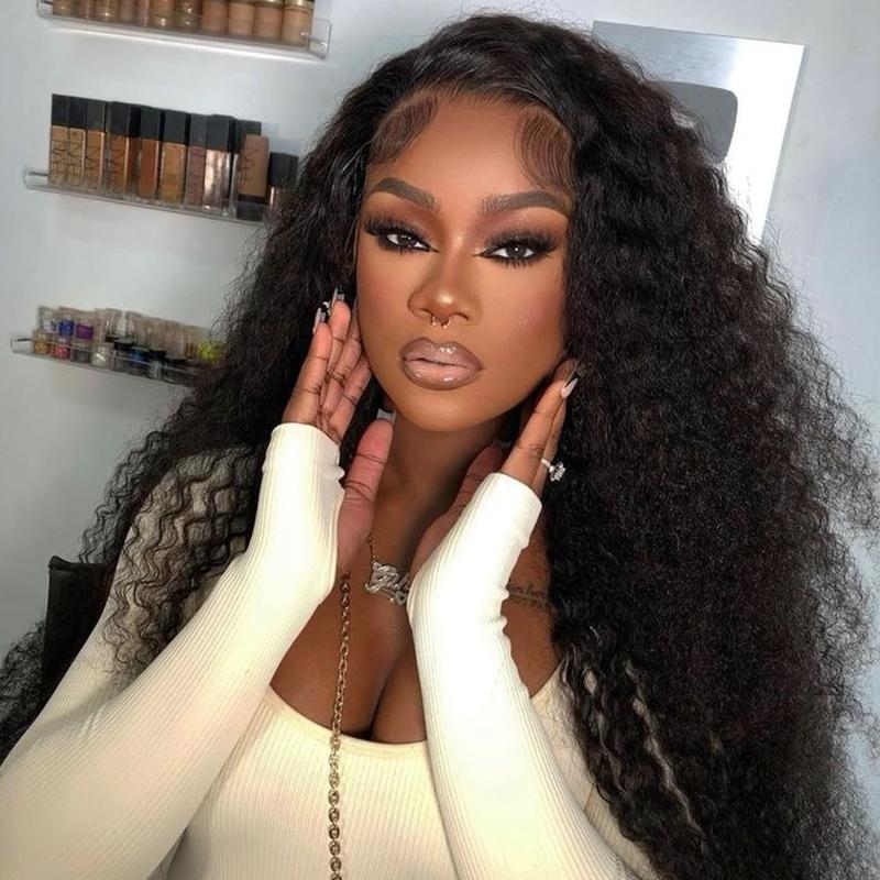 VOSILK Water Wave Half Wig 3 in 1 Drawstring Seamless Flip Over With Adjustable String Invisible Hairline Headband Wig Beginner Friendly Glueless Wig for Women