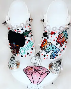 Dope Queen Custom Clogs clog shoes size 6M 8W Women Footwear Comfort Summer Walking Shoes