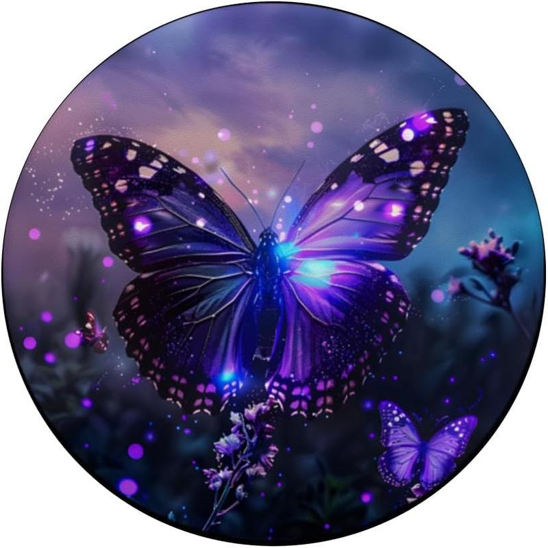 Pop Sockets Purple Butterflies Adhesive PopGrip
