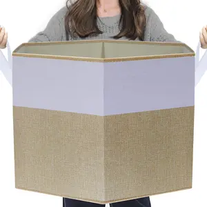 Diamond Blanket Basket, Large Diamond Storage Baskets, Blankets Basket Living Room, Laundry Basket, Laundry Organization, Large Baskets For Clothes Organizing, 23.6"x11.8"x16.1", Color Matching, Home Organization For Bedroom Decor