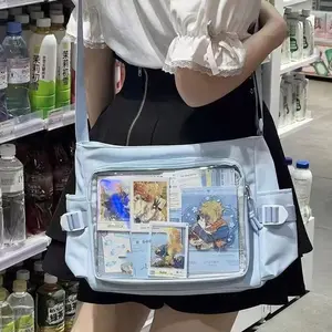 Daily Versatile Y2k Ulzzang Ita Bag One Shoulder Class Crossbody School Bag Harajuku Girls' Large Capacity Casual Itabag