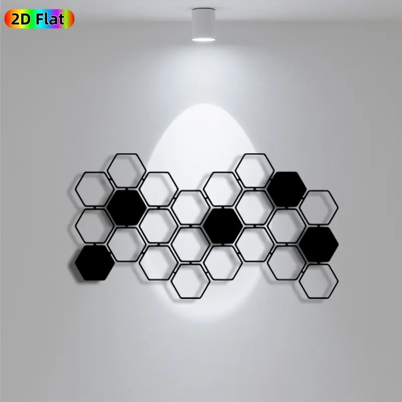 1pc Minimalist Honeycomb Metal Wall Art, Minimalist Honeycomb Statue Mural, Iron Craft, Perfect for Gallery, Studio, Office Wall Decor, Intricate Craftsmanship, Silhouette Wall Decor, Halloween Decor, Ideal Gift for Trend Seekers