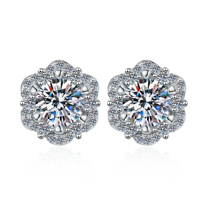 【 D color moissanite 】 50% white diamond