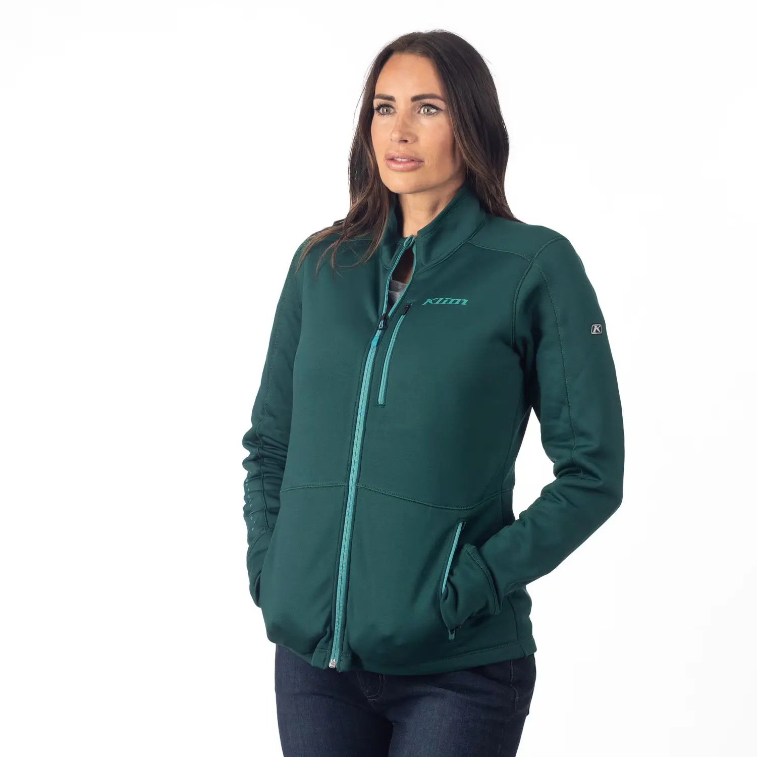 KLIM SUNDANCE JACKET - RAIN FOREST - GREEN-BLUE SLATE