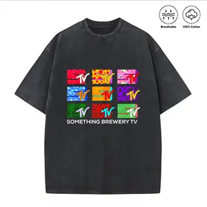 100 Percent Cotton Casual Streetwear Style T Shirt Something Brewery Tv Graphic Design Summer And Spring Wear For Trendy Gift Ideas For Friends And Family