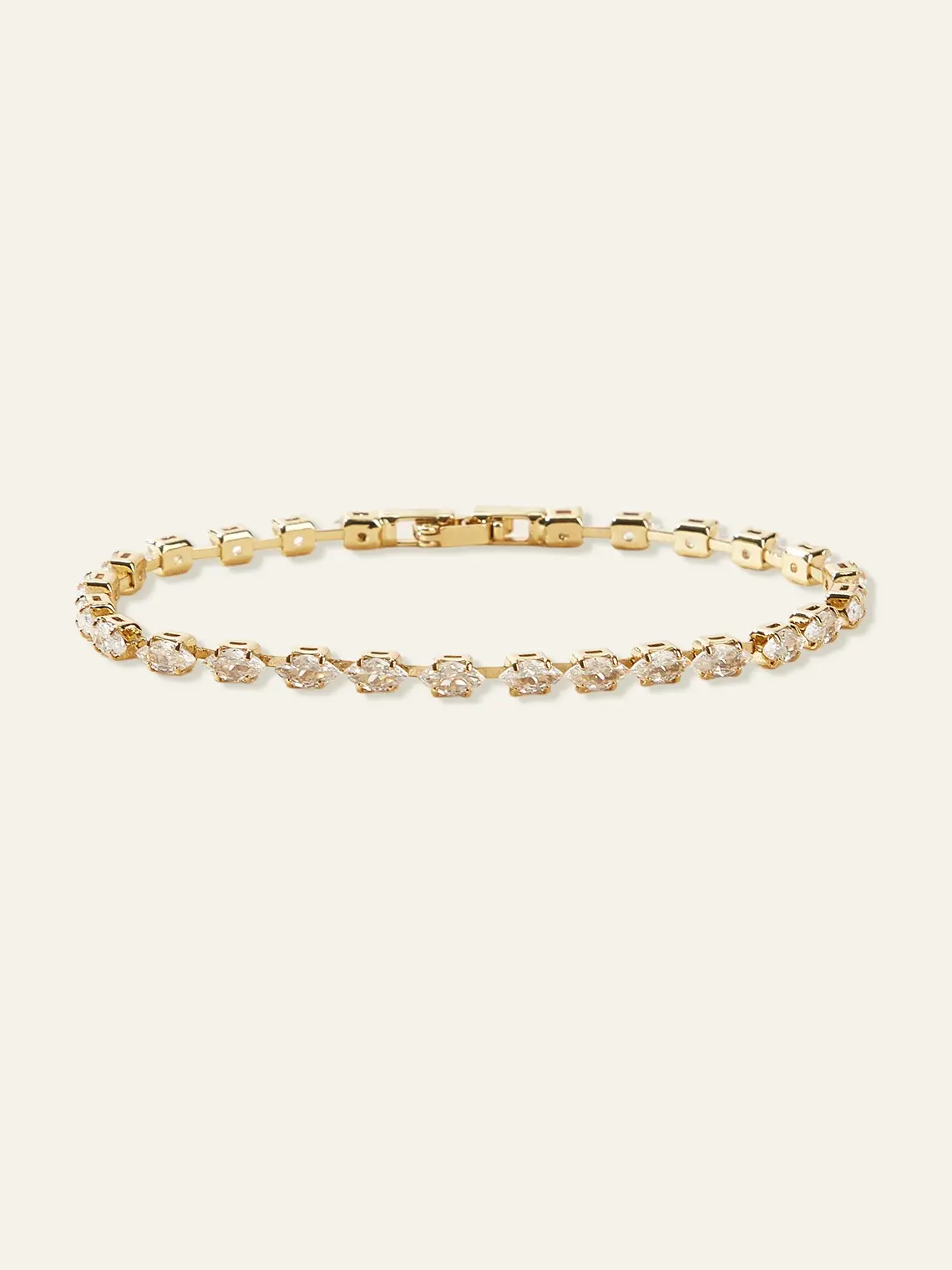 AZAZIE Dainty Marquise Crystal Tennis Bracelet, Elegant Tarnish-Resistant Jewelry for Weddings & Parties, Gifts for Women
