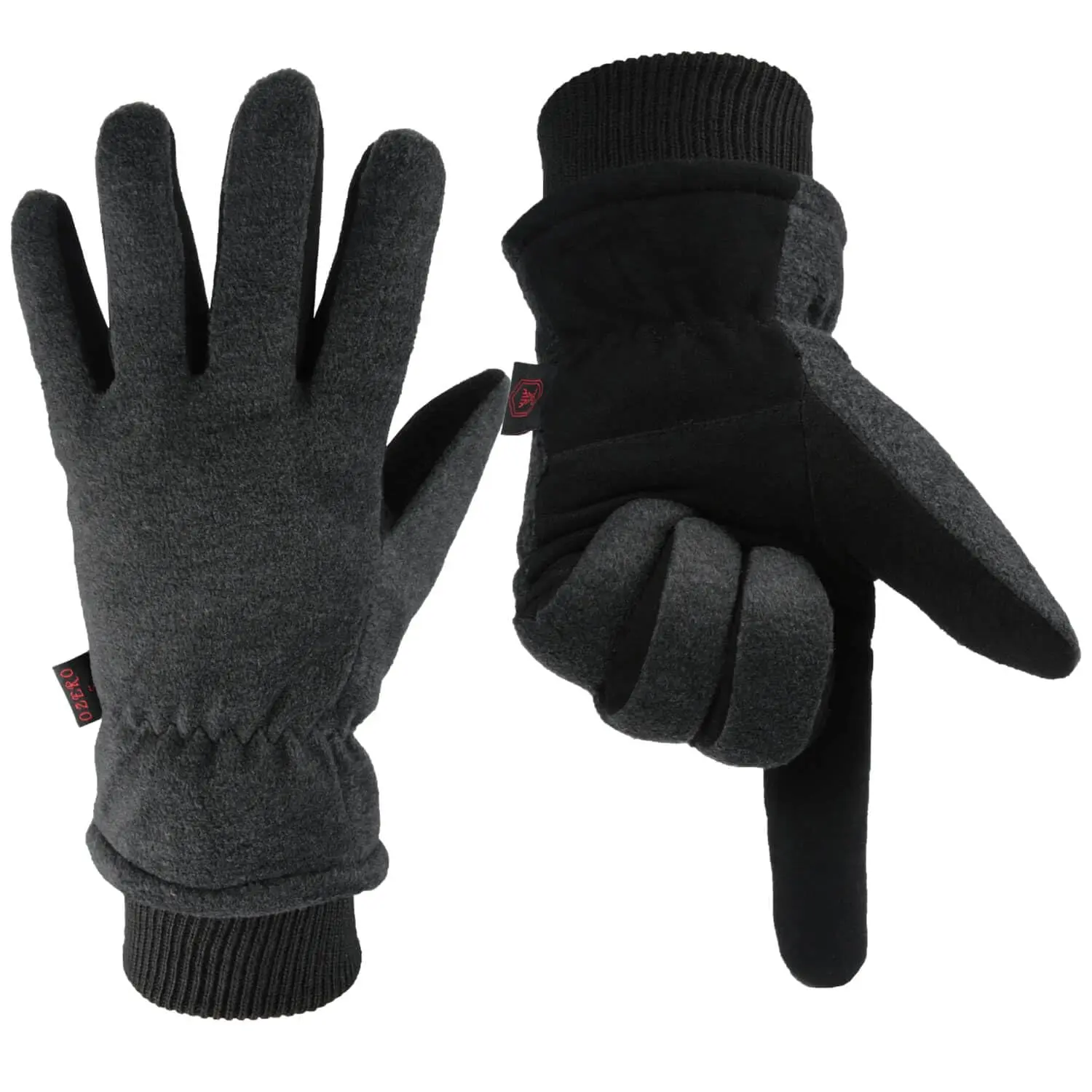 OZERO Deerskin Leather and Fleece Winter Gloves for Men & Women, -30°F Thermal, Windproof and Water-Resistant for Driving & Sports, S Outdoor Activity Gloves Outdoor Sports Gloves
