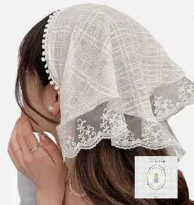Pretty Lace Triangle Scarf, Veil