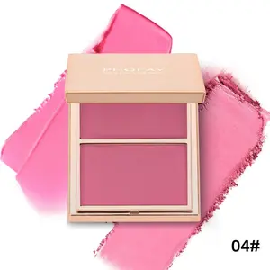 Matte Blush and Contouring Powder, Silky Blusher for Cheek Definition, Long Lasting Face Powder for 3D Sculpting, Smudge-Proof Makeup for Women, 6-Color Options