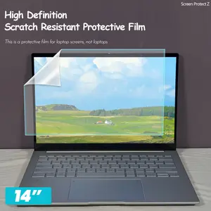 [SAMIDANN]2pcs Laptop Screen Protector 14Inch - Anti Glare Scratch Resistant PET Matte Film Wide View for HP AASU Lenovo Dell Acer Asus