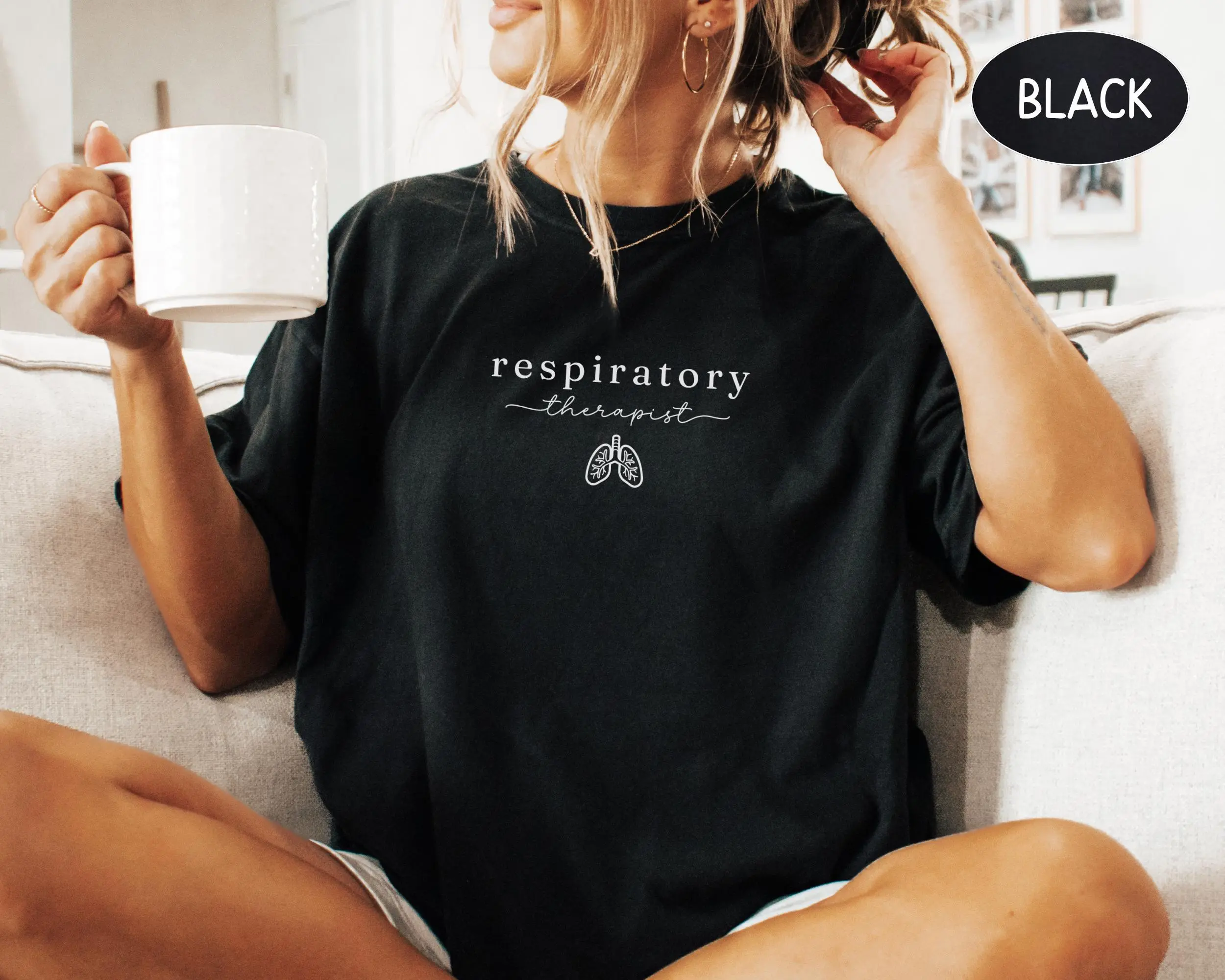 Respiratory Therapy Short Sleeve T-SHIRT / Sweatshirt  RT Gift For Registered Respiratory Therapist Crewneck New Grad RRT Sweater Respiratory Nurse Student Week Tee