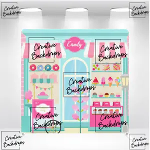 Candy Store Theme Background Backdrops