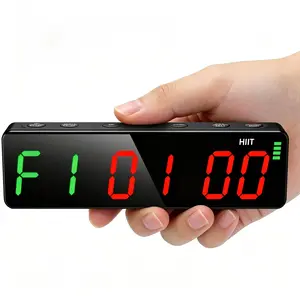 Portable Gym Workout Timer | Magnetic Fitness Clock for Home Gym, with Adjustable Brightness & Long Lasting Battery for Trainers & Fitness Lovers