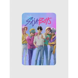 KPop Demon Hunters SAJA BOYS Sherpa Blanket