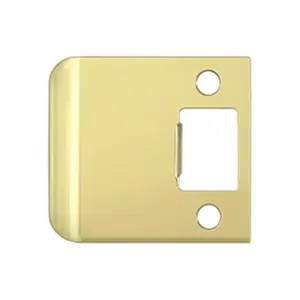 212 MAIN Deltana SPE250U3 Metal Switch Extended Lip Strike Plate, 2.25 in. Overall, Solid Brass, Weatherproof, Bright Finish for Sailing, Water Sports