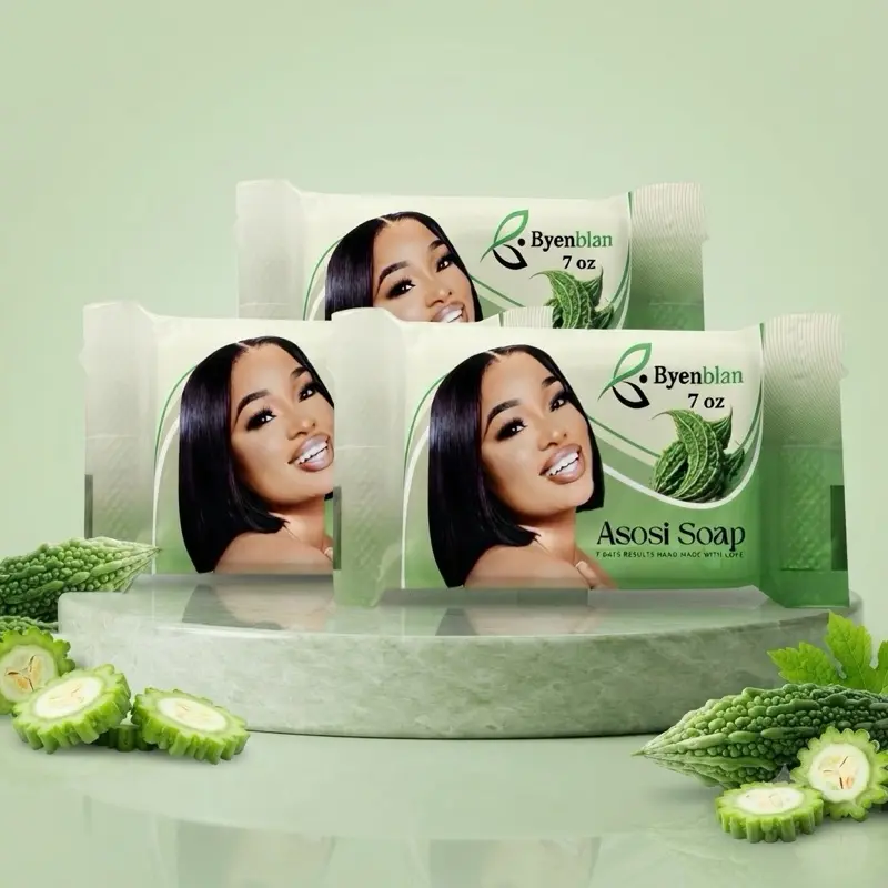 Haitian Cerasee Asosi 3PCS Soap & Balance Tools Cleanser - Optimal Health & Wellness Skincare Body Wash