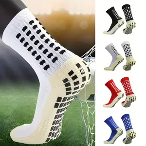 Lpxpass Breathable Cushioned Soccer Socks with Non-Slip Silicone Grips for Outdoor Sports Football Matches Fitness Workouts Training 3/6/10 Pairs
