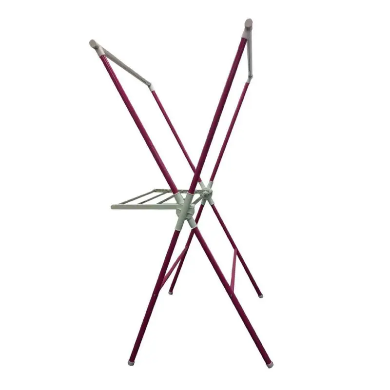 51" Tall adjustable Folding Laundry Drying Rack Pink