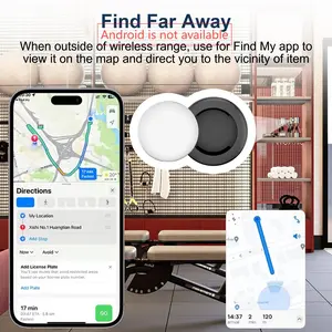 1/2/4PCS portable mini anti loss devices [tracker and magnetic protective cover], item tracker, item locator, vehicle locator, vehicle tracker. Compatible with Apple Find My, global coverage,   suitable for cars, bicycles, motorcycles, pets