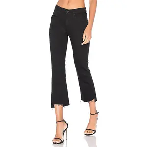 MOTHER Insider Crop Step Fray Jeans in Not Guilty
