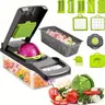 Multifunctional Vegetable Cutter Set, Manual Food Grinder, Potato Shredder & Onion Chopper, Space-saving Kitchen Tools for Easy Meal Prep, Utensils, Kitchen Gadgets, Vegetable Cutting Slicer