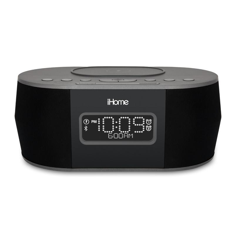 Alarm Clock with Wireless Charging, USB Charging, and Wireless Speaker (iBTW38)