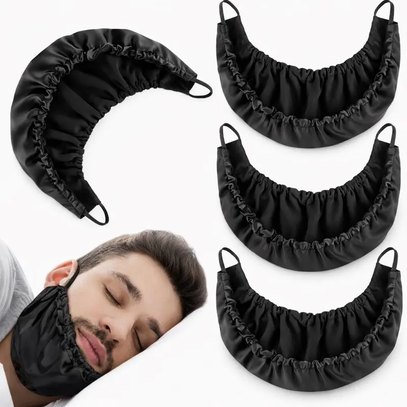 Beard Bonnet For Beard Oil and Moisture Retention and Healthy Beard - Premium Quality Silky Soft Bandana Beard Bonnet For Beard Oil and Moisture Retention and Healthy Beard - Premium Quality Silky Soft Bandana