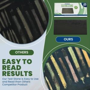 JSP Gold Silver Test Acid Tester Kit 10k 14k .999 .925 Sterling Testing Stone Detect Bundle with 5 Pieces for Jewelry Scrap Value Authentication