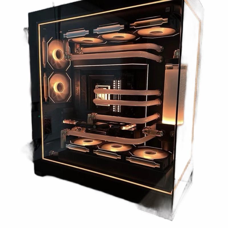 Custom Waterlooped Gaming PC with Advanced Cooling System and High-Performance Components