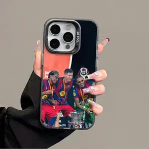 Yamal Raphinha Lewandowski IPhone 17 Promax Football Phone Case Anti Drop Protective Case for Iphone 16 15 14 13 12 11 SAMSUNG S25 24 23 22 Plus Acrylic Durable Case With Anti Collision