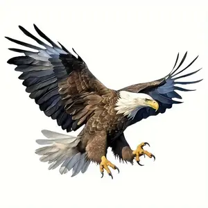 Eagle Pattern Car Sticker, Car Exterior Decorative Sticker, Durable Car Decoration Sticker for Car, Truck, SUV, Window, Laptop, Wall, Motorcycle, Multipurpose Car Decal, Sticker For Cars