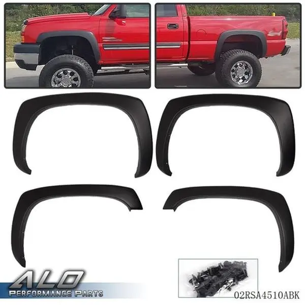 Fit For 1999-2006 Chevy Silverado GMC Sierra Factory Style Fender Flares 4Pcs Fit For 1999-2006 Chevy Silverado GMC Sierra Factory Style Fender Flares 4Pcs