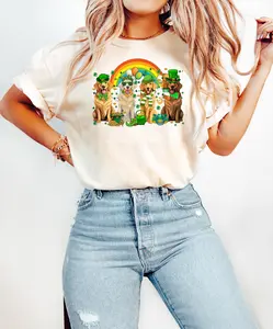 Golden Retriever St Patrick Days Dog Sweatshirt, Golden Retriever Shirt, Shamrock Shirt,Luck Shirt, Dog Lover Shirt,saint patricks day shirt