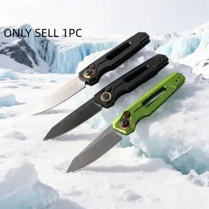 1pc 7550 Folding Knife, Edc Pocket Knife, Fruit Knife, Kitchen Tool, High-Quality Small Foldable Knife, Camping Hiking Essential, Gift Idea