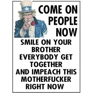 Anti-MAGA -Impeach Trump - Anti-Trump 2025 - Funny Anti-Trump 18X24 inch 2-Sided Political Yard Sign with Stake