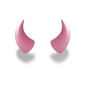 MagNeatOhz: Large Pink Devil Horns for Helmet