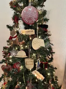 Custom Engraved Wooden Christmas Ornaments