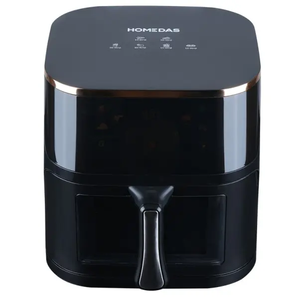 HOMEDAS Air Fryer 10 QT Easy-View Window All-in-One Digital Model with Touchscreen Controls 6 Presets & Rotisserie Dehydrator Functionality