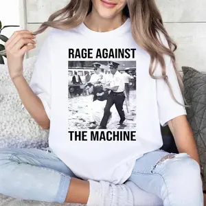 Bernie Sanders Fight Oligarchy Tour Shirt, Political Activism T-Shirt, 1963 Arrest Photo Tee, Rage Against The Machine Style Shirt, Resistance Graphic Top, Progressive Politics Merch, Social Justice Activist Tee.