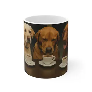 Dog Lover's Coffee Mug, Gift for Pet Parents, Labrador Retriever Mug, Dog-Themed Kitchenware, Cute Animal Cup