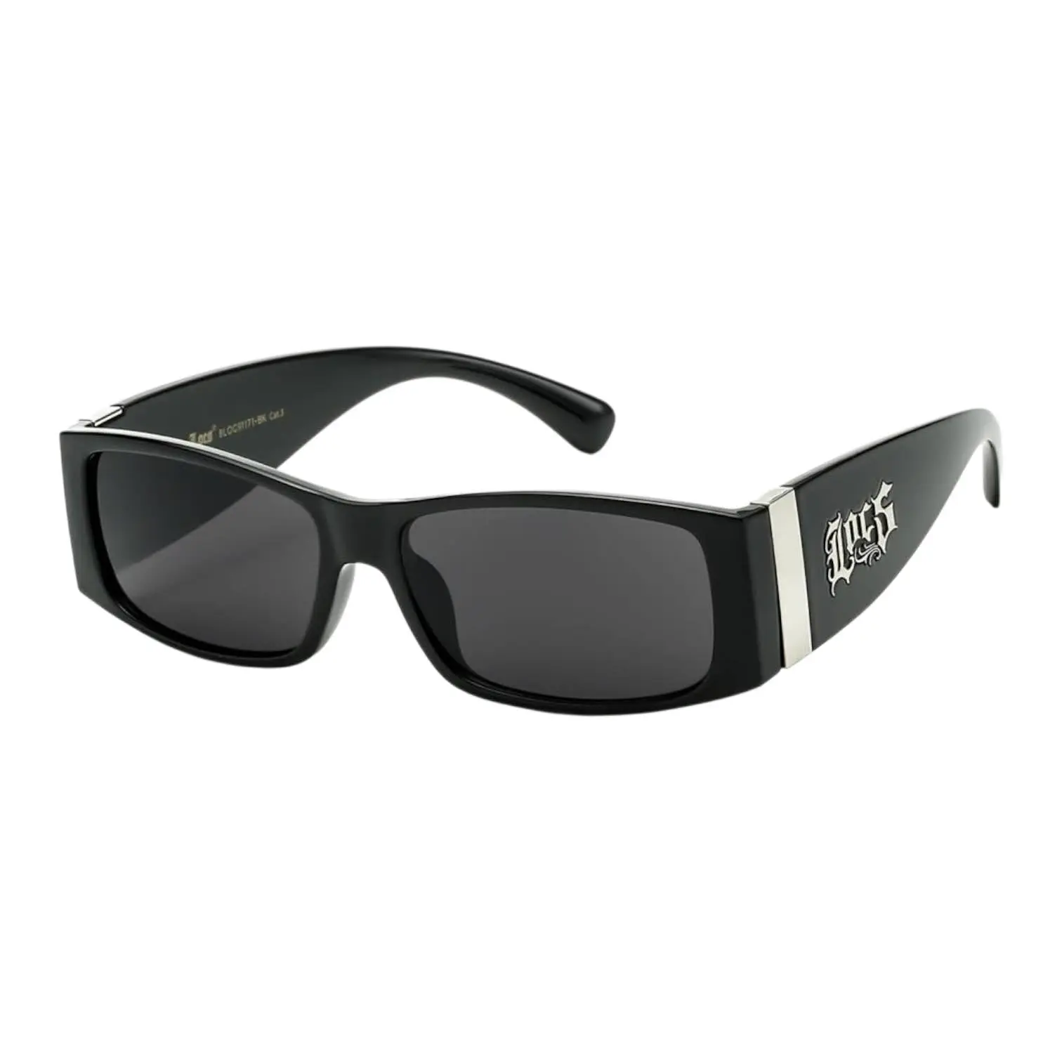 OG LOCS Oval Fit Wrap Around Style Side Logo Trendy Super Dark Sunglasses with UV400 Protection Fashionable for Outdoor Activities